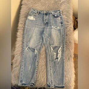 🎳PacSun Light Blue Distressed Mom Jeans
